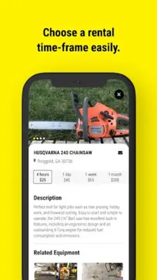 Rent My Equipment android App screenshot 1